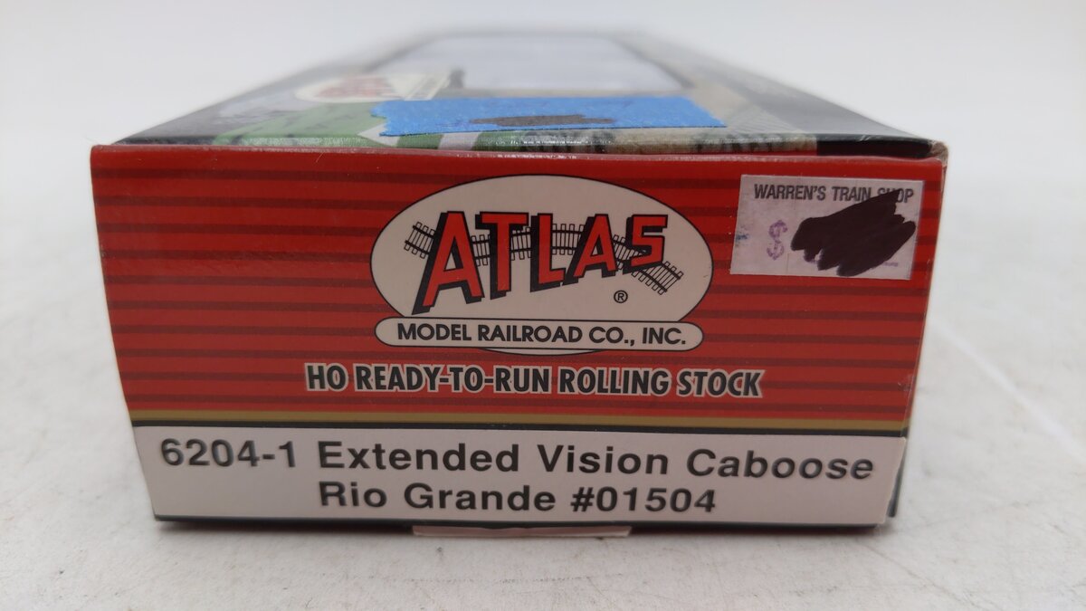 Atlas 6204-1 HO Scale D&RGW Extended Vision Caboose #01504 NIB