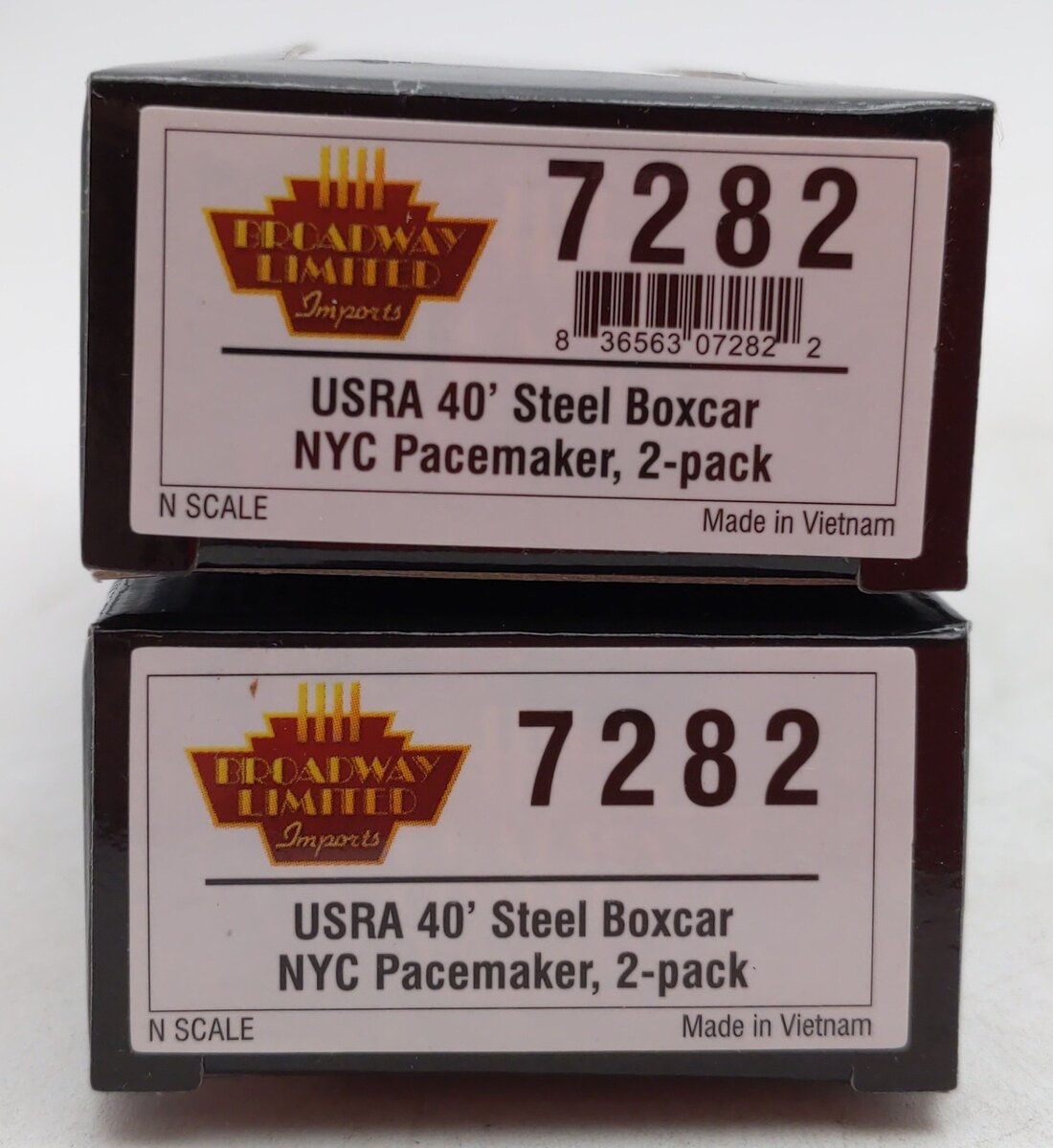 Broadway Limited 7282 N New York Central Pacemaker 40' Steel Boxcar (Pack of 2)