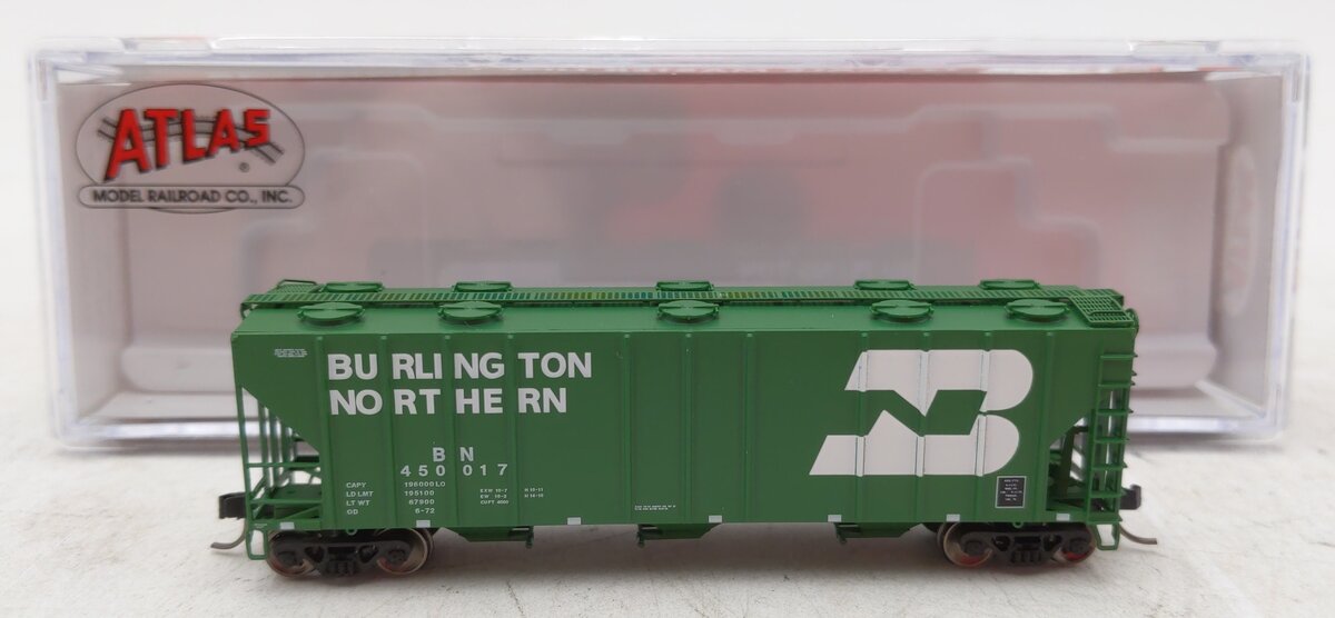 Atlas 50005731 N Burlington Northern RTR PS 4000 Covered Hopper #450017