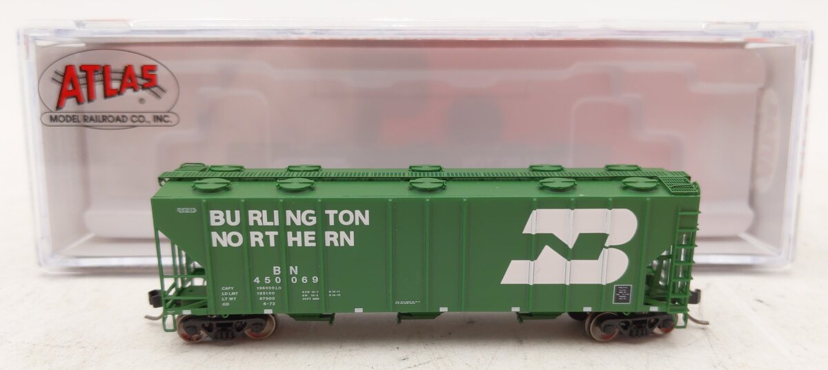 Atlas 50005733 N Burlington Northern RTR PS 4000 Covered Hopper #450069