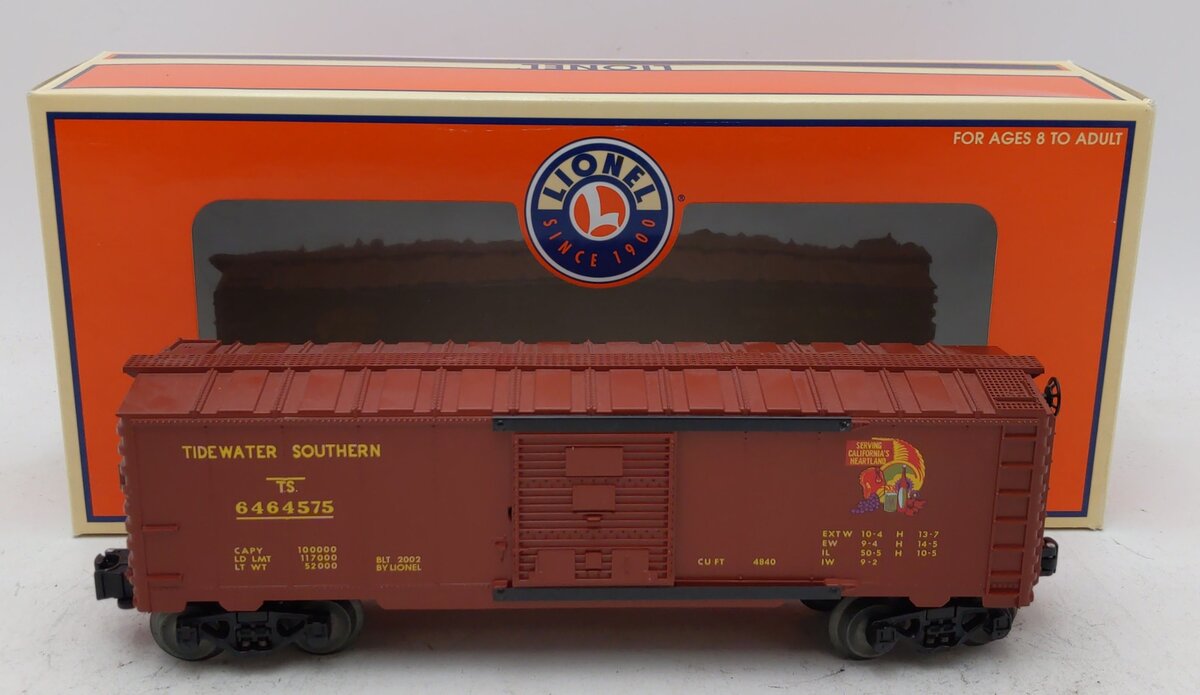 Lionel 6-39225 O Gauge Tidewater Southern Box Car #6464575 LN/Box