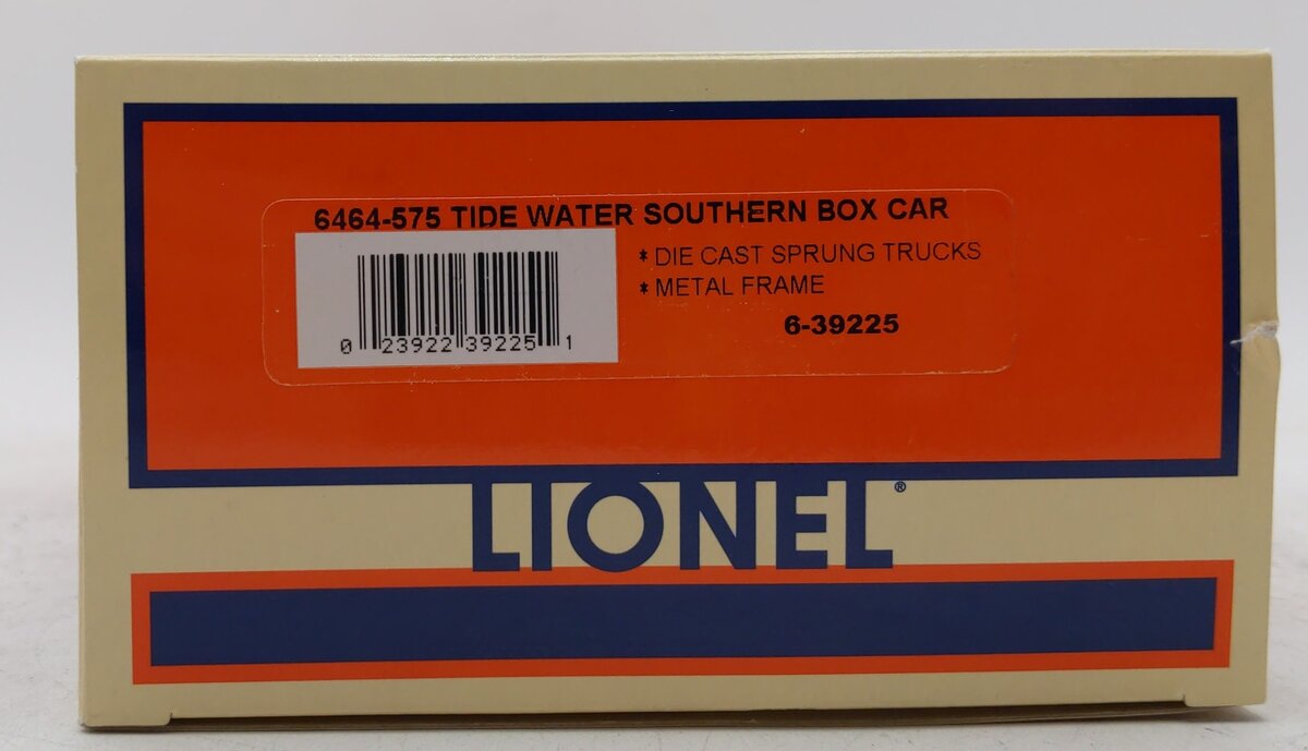 Lionel 6-39225 O Gauge Tidewater Southern Box Car #6464575 LN/Box