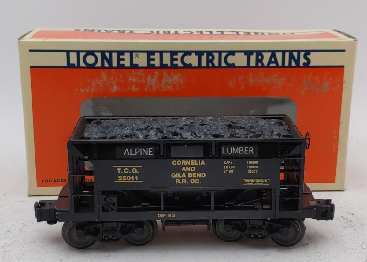 Lionel 6-52011 O Gauge Gadsden Pacific Cornelia & Gila Bend Museum Ore Car LN/Box