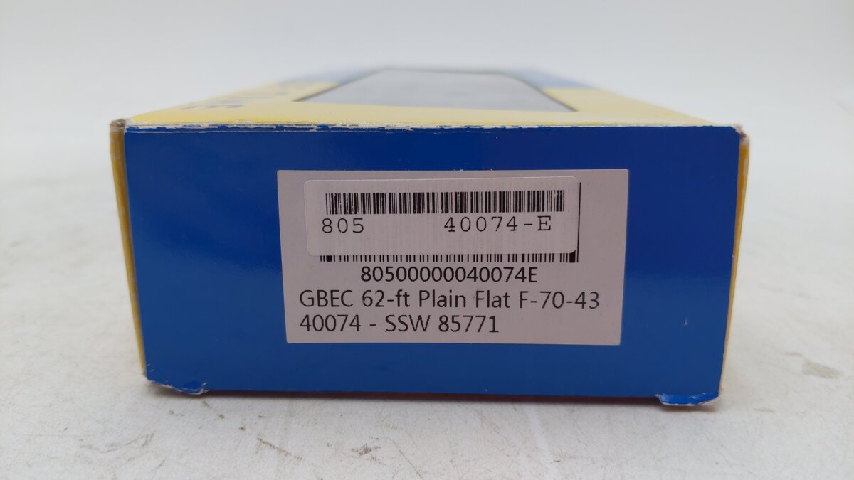 Wheels of Time 40074 Ho Gun 62' PD Flat SSW 85771