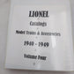 Lionel 1940-1949 Model Trains & Accessories Catalogs [14]