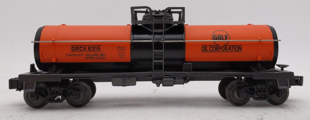 Lionel 6-19611 O Gauge Gulf Single Dome Tank Car #6315 EX/Box