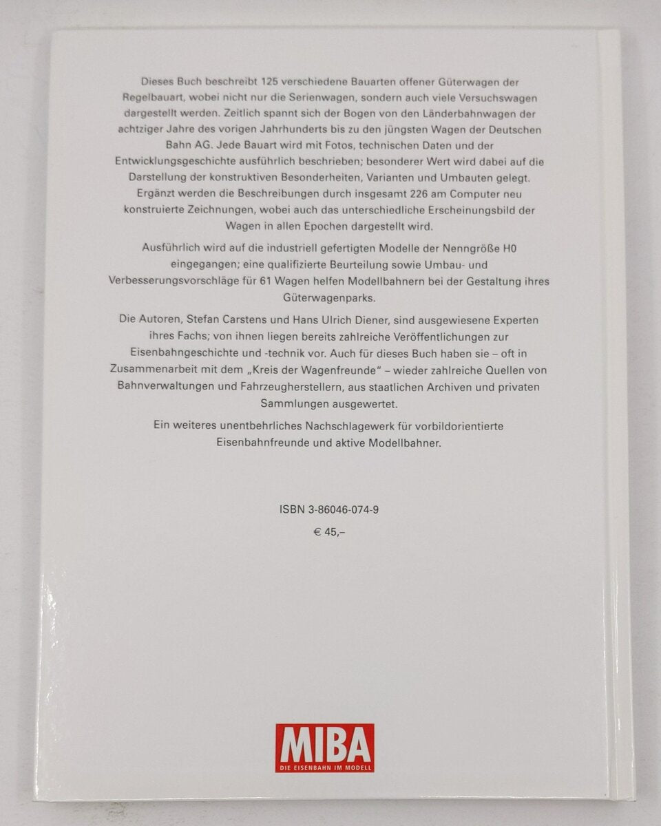 Guterwagen, Band 3 Hardcover Book By Stefan Carstens, Hans Ulrich Diener LN
