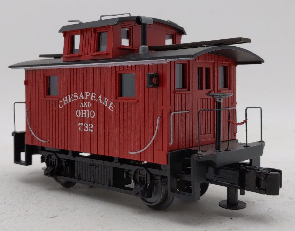 MTH 20-91452 O Gauge Chesapeake & Ohio Bobber Caboose #732