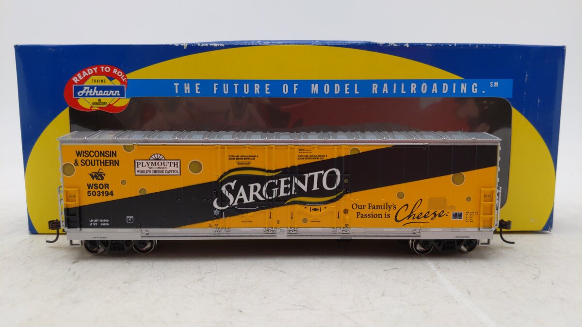 Athearn 91286 HO WSOR/Sargento 50' Double Door Box #503194