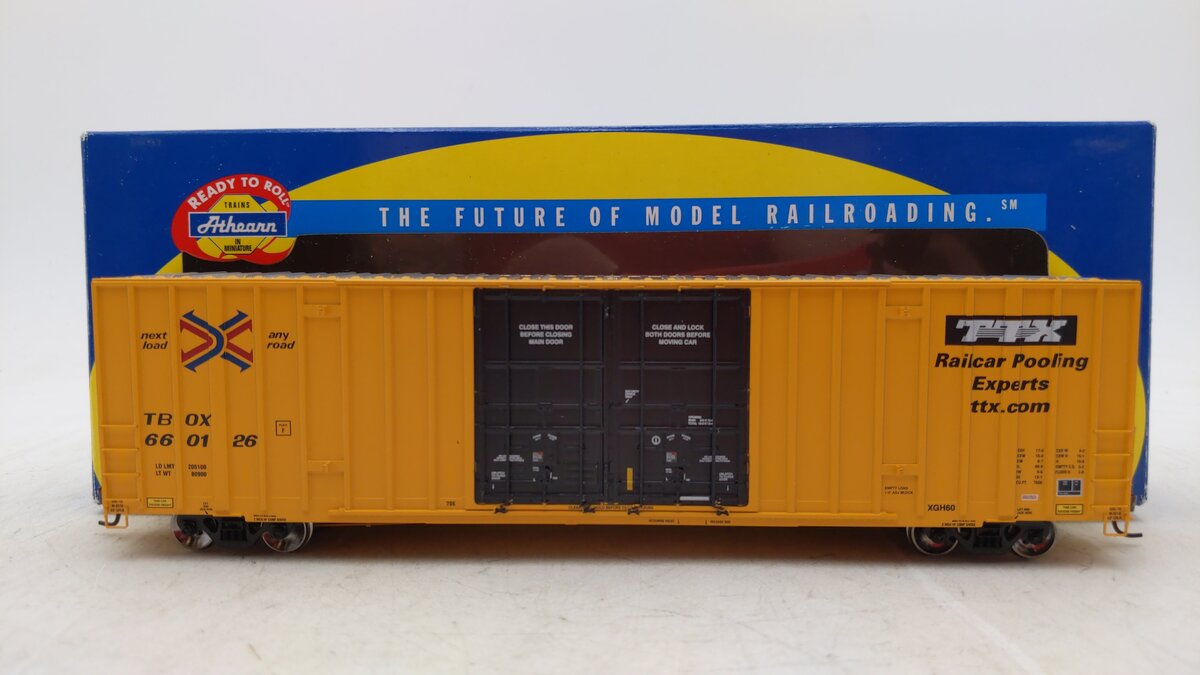 Athearn 96259 HO Sale TBOX/TTX Corporation 60' Gunderson Boxcar #660126 NIB