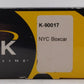 K-Line K-90017 O Gauge New York Central Peoria & Eastern Boxcar #4503 LN/Box