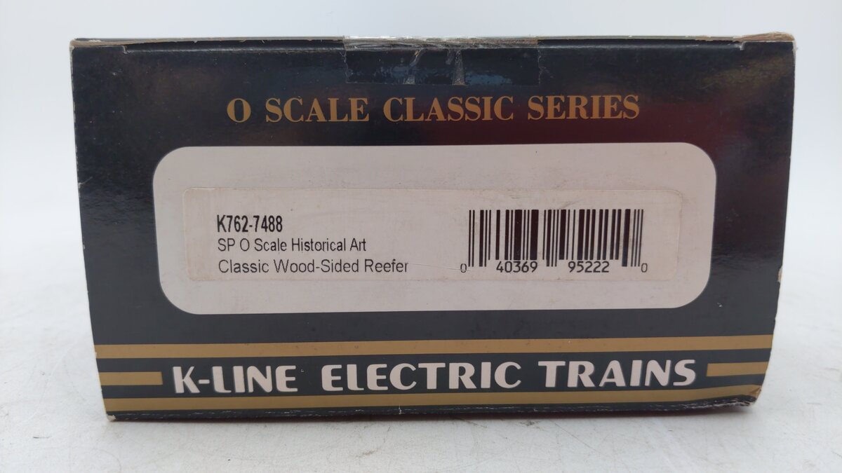 K-Line K762-7488 O Gauge Southern Pacific Historic Refrigerator Car #7627488 LN/Box
