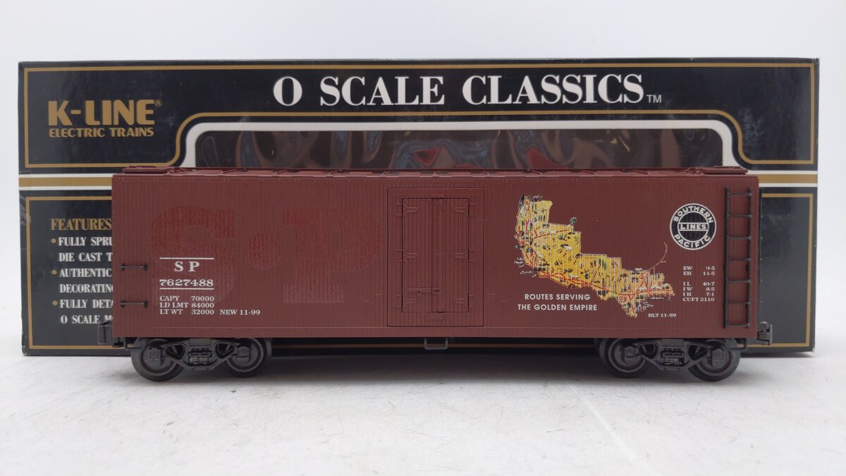 K-Line K762-7488 O Gauge Southern Pacific Historic Refrigerator Car #7627488 LN/Box