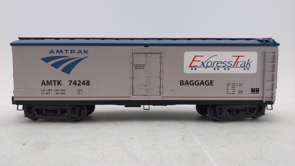 Lionel 6-27395 O Gauge Amtrak Express Trak Baggage Boxcar #74248