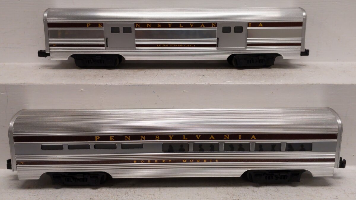 Lionel 6-39154 PWC Pennsylvania Railroad Aluminum Passenger Cars (Pack of 2) LN/Box