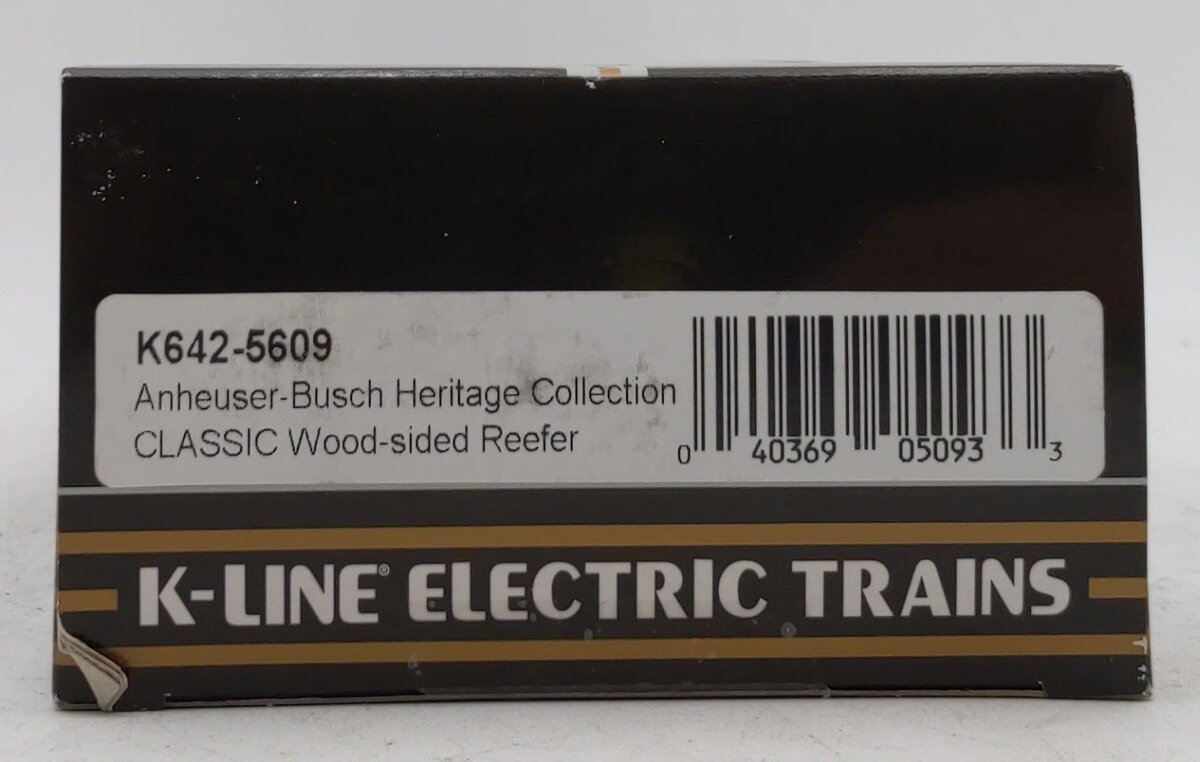 K-Line K642-5609 O Gauge Anheuser-Busch Clydesdale Reefer Car #3698 LN/Box