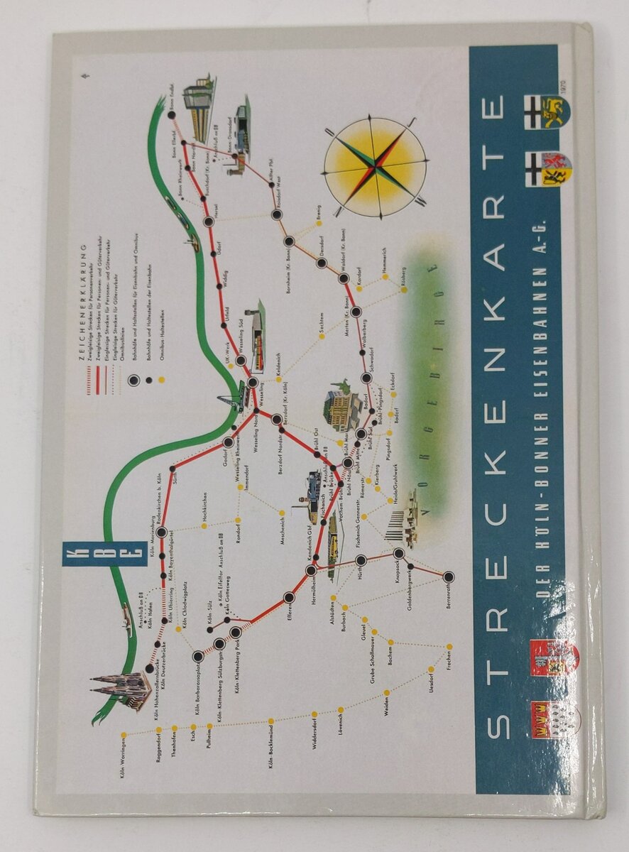 100 Jahre Köln-Bonner Eisenbahnen 1895-1995. Hardcover Book LN