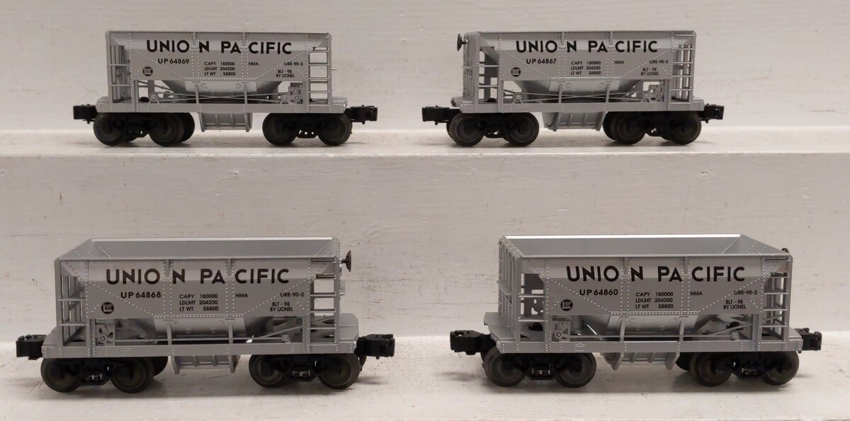 Lionel 6-11844 O Gauge Union Pacific Die-Cast Ore Cars (Pack of 4) LN/Box