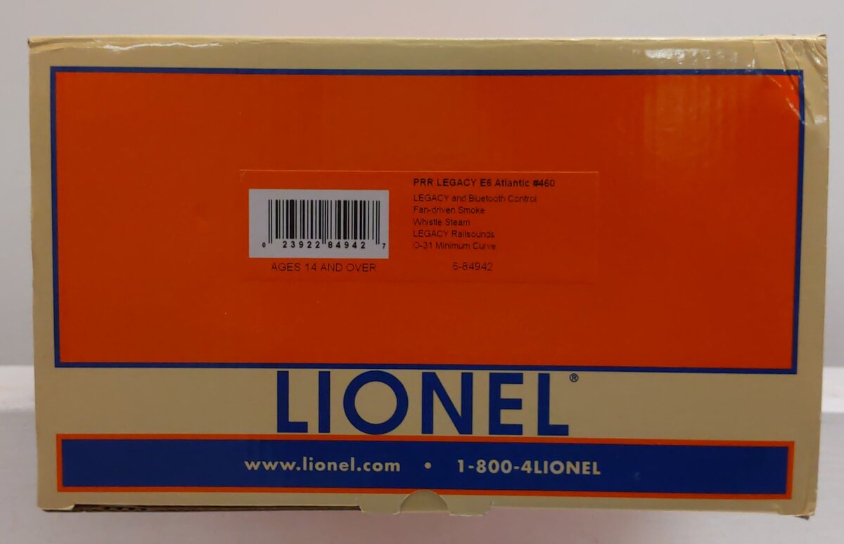 Lionel 6-84942 O Pennsylvania Legacy E6 Atlantic Steam Locomotive #460