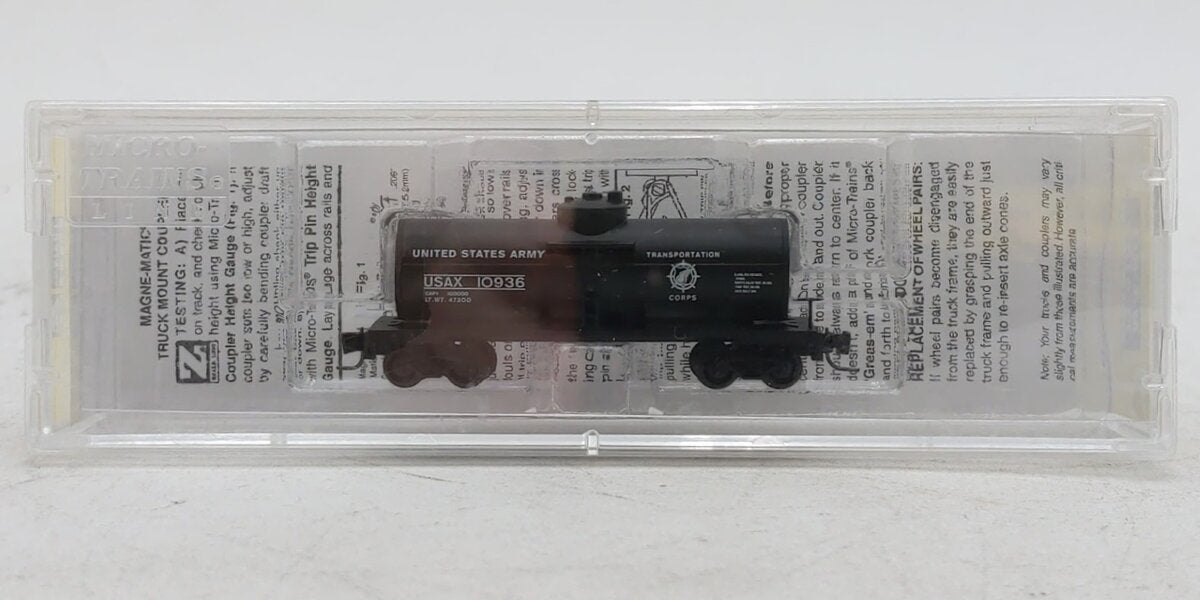 Micro-Trains 53000281 Z Scale U.S. Army 39' Single Dome Tank Car #10936 LN/Box