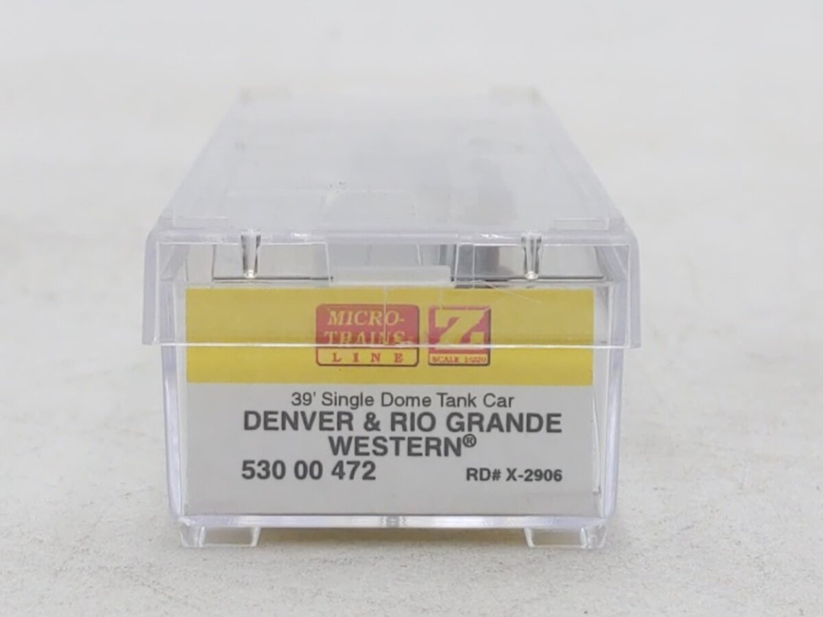 Micro Trains 53000472 Z D&RGW 39' Single Dome Tank Car #X-2906