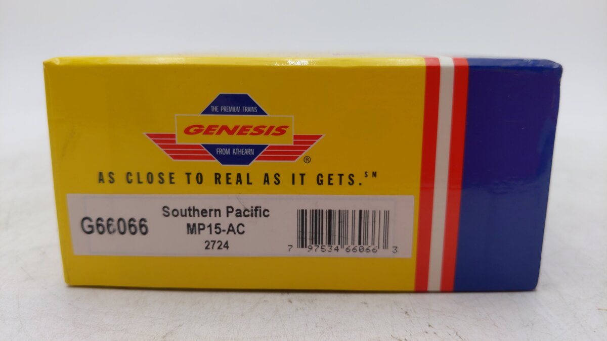 Athearn G66066 HO Scale Southern Pacific MP15AC Diesel Locomotive #2724 EX/Box