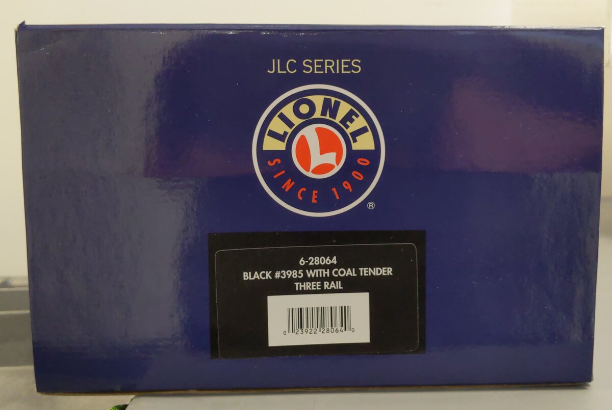 Lionel 6-28064 O Gauge UP 4-6-6-4 Challenger Steam Locomotive & Tender #3985 LN/Box