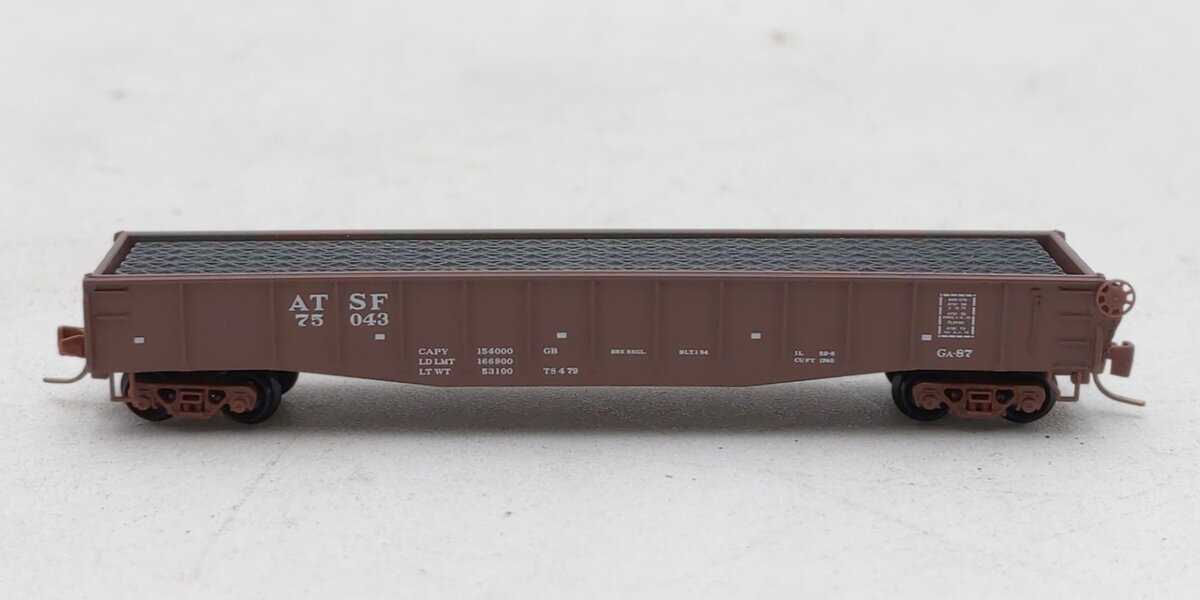 Micro-Trains 52200231 Z ATSF 50' Fishbelly Sides Gondola w/Load #75043