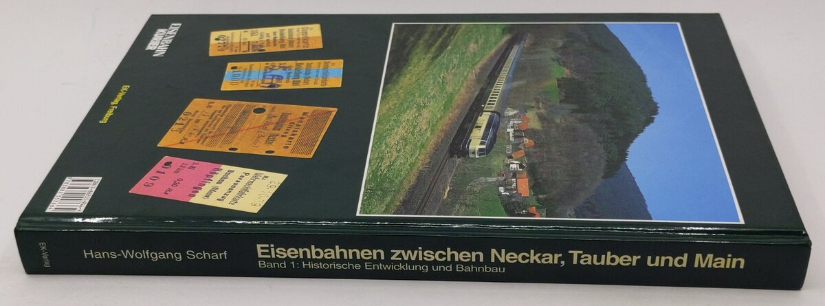Eisenbahnen zwischen Neckar, Tauber und Main, Bd.1 Hardcover Book Hans W Scharf EX