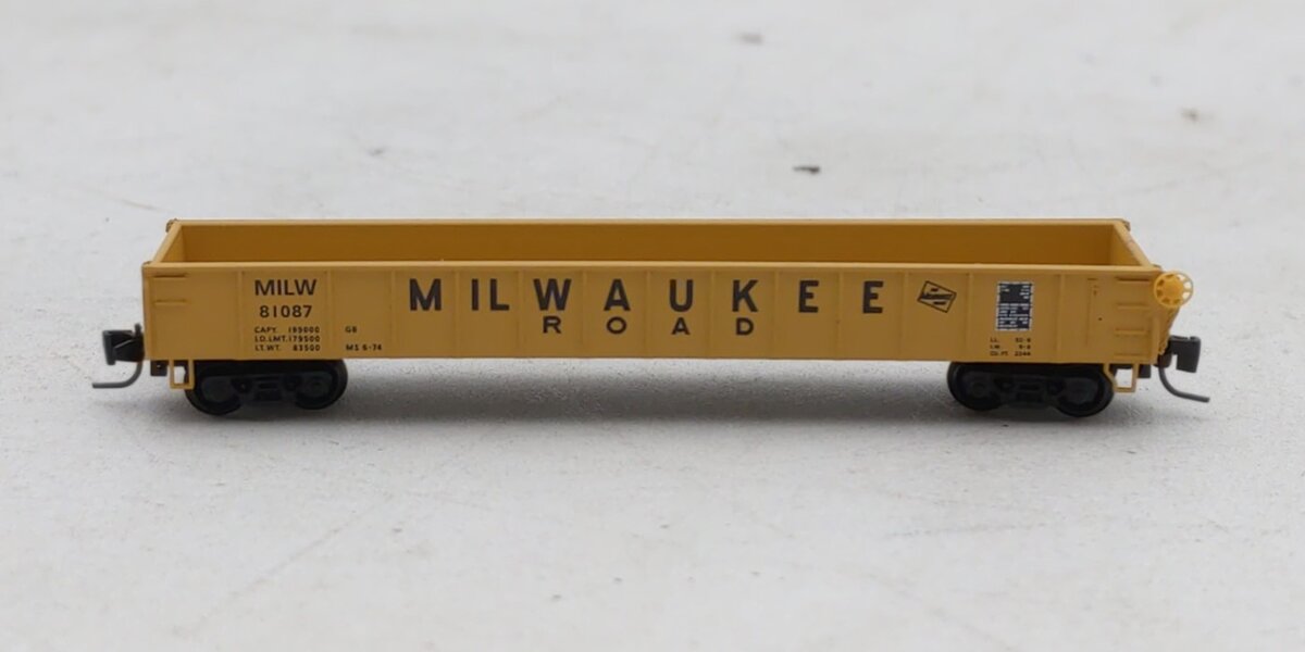 Micro-Trains 52300051 Z MILW 50' Straight Sides & Drop Ends Gondola #81087