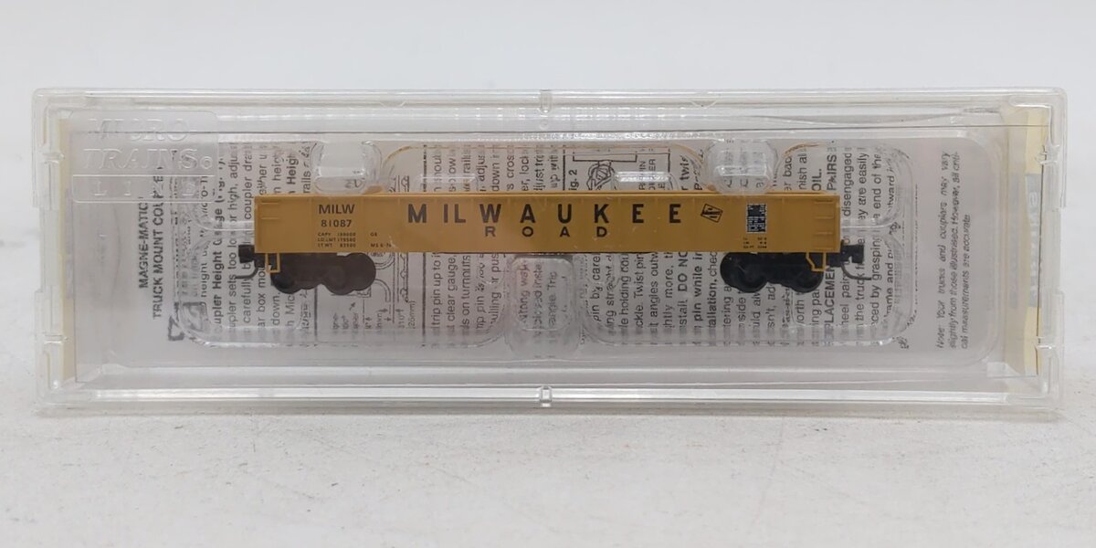 Micro-Trains 52300051 Z MILW 50' Straight Sides & Drop Ends Gondola #81087