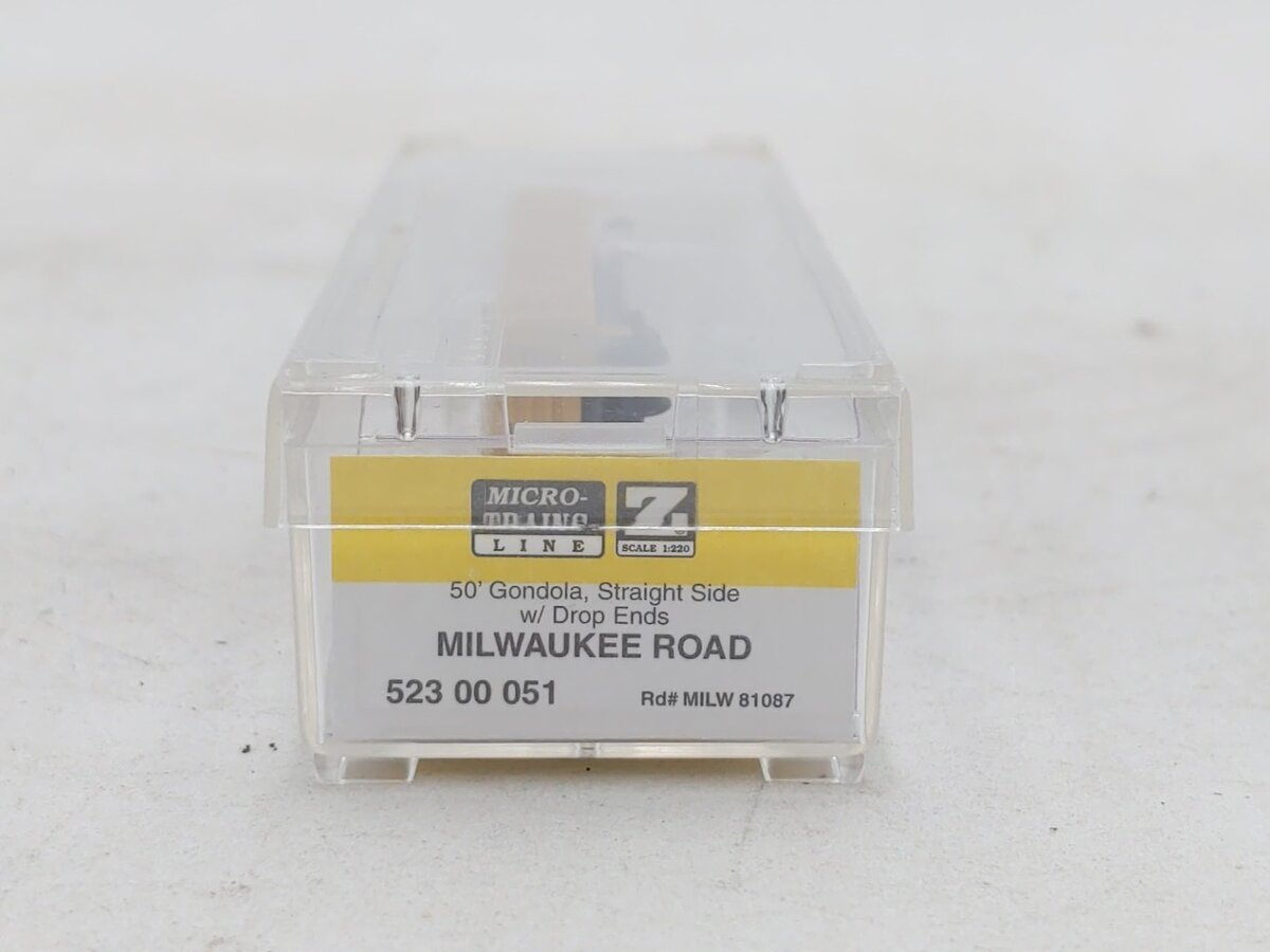 Micro-Trains 52300051 Z MILW 50' Straight Sides & Drop Ends Gondola #81087