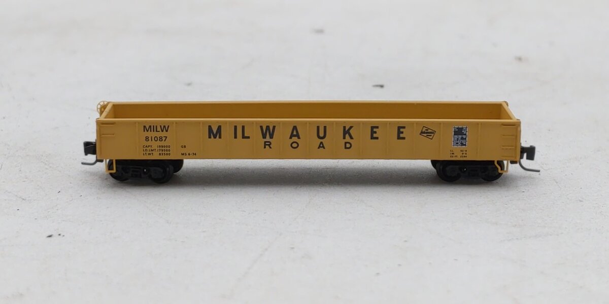 Micro-Trains 52300051 Z MILW 50' Straight Sides & Drop Ends Gondola #81087