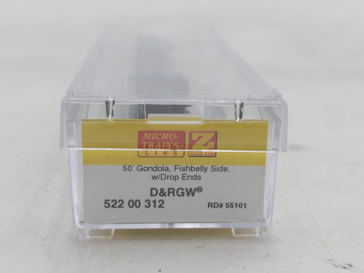 Micro-Trains 52200312 Z Denver and Rio Grande Western 50' Gondola #55101