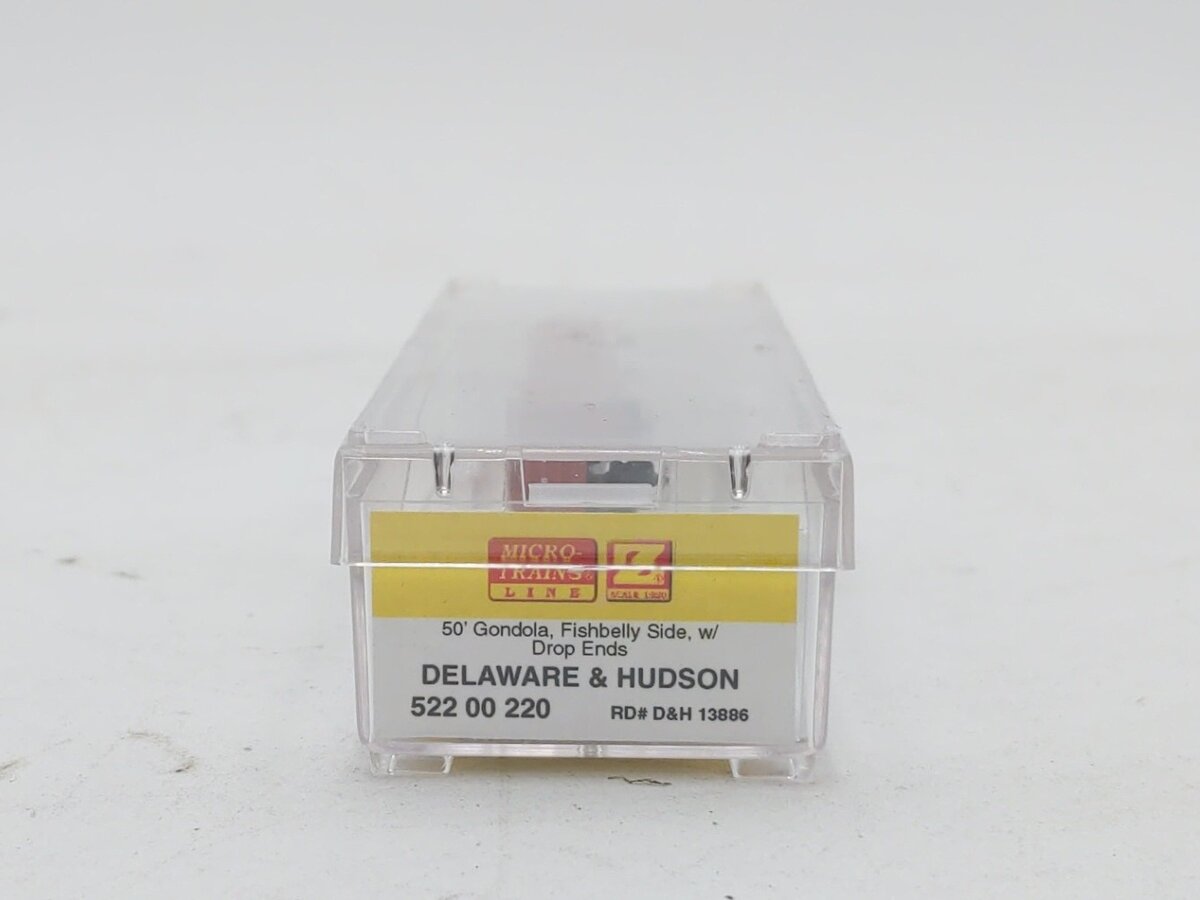 Micro-Trains 52200220 Z Delaware & Hudson 50' Fishbelly Sides Gondola #13886
