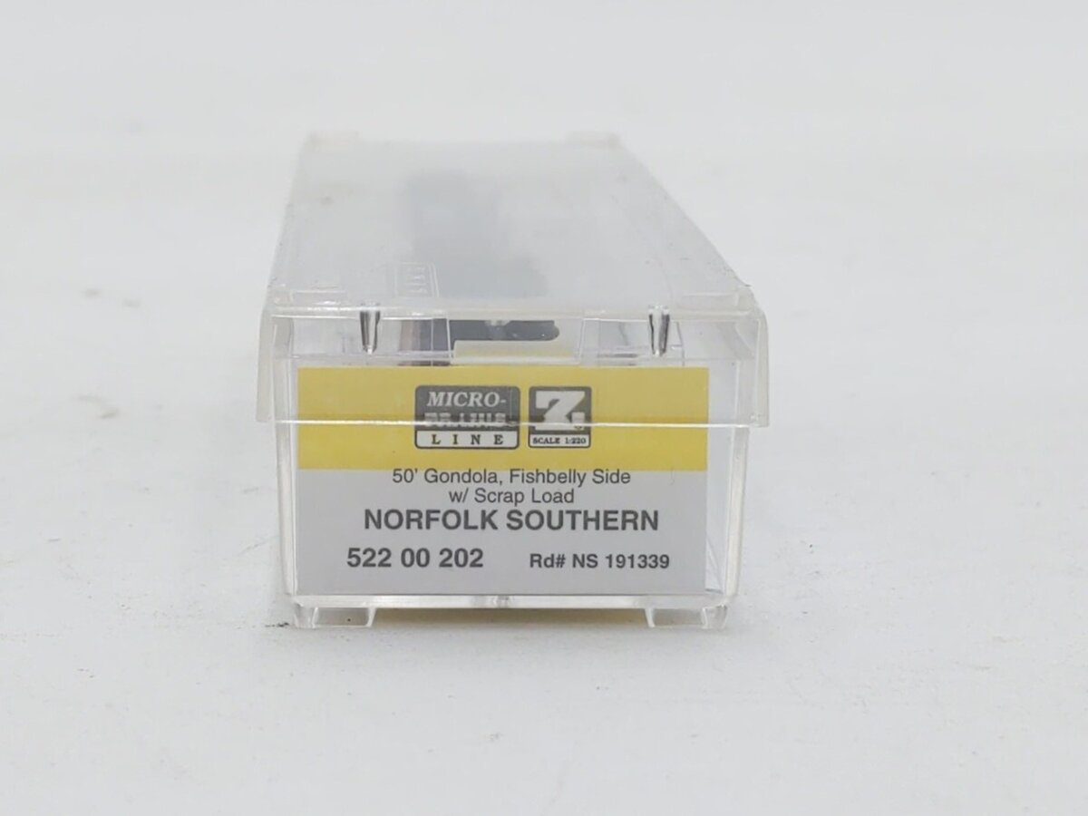 Micro-Trains 52200202 Z NS 50' Fishbelly Sides Gondola with Scrap Load #191339 LN/Box