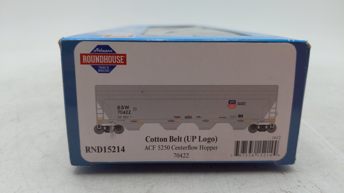 Roundhouse 15214 HO SSW/UP Logo ACF Centerflow Hopper #70422