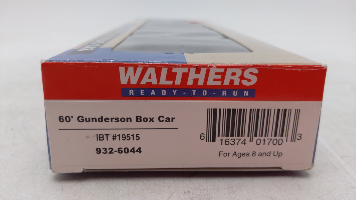 Walthers 932-6044 HO Scale IBT 60' Gunderson Box Car #19515 LN/Box