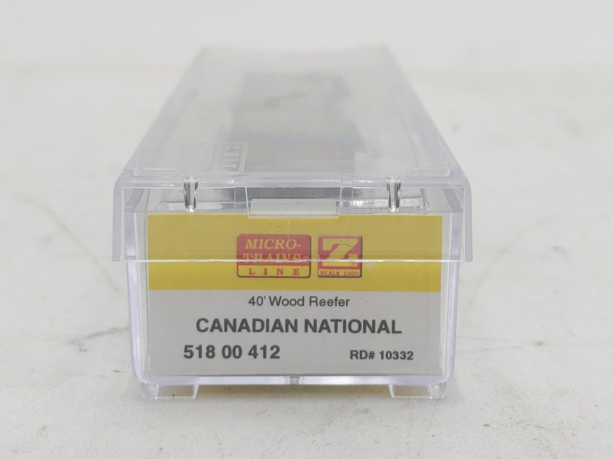 Micro Trains 51800412 Z Canadian National 40' Wood Reefer #10332