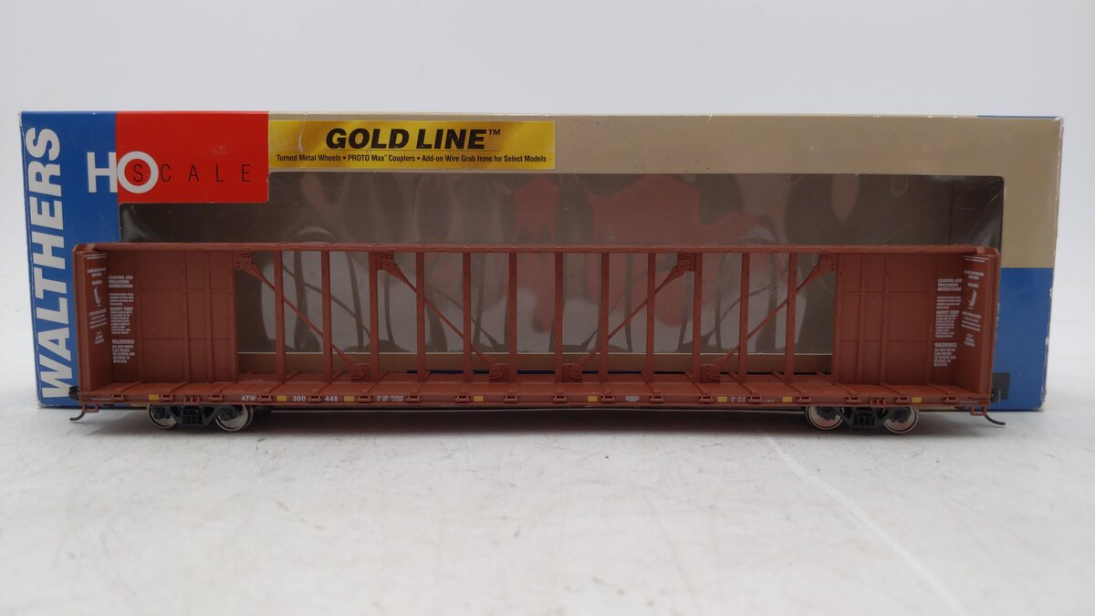 Walthers 932-41463 HO Atlantic & Western 72' Centerbeam Flatcar #300448