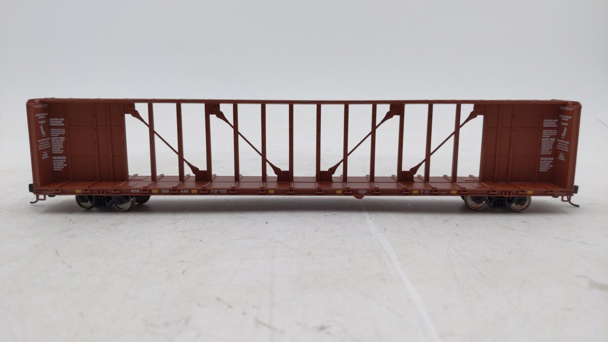 Walthers 932-41463 HO Atlantic & Western 72' Centerbeam Flatcar #300448