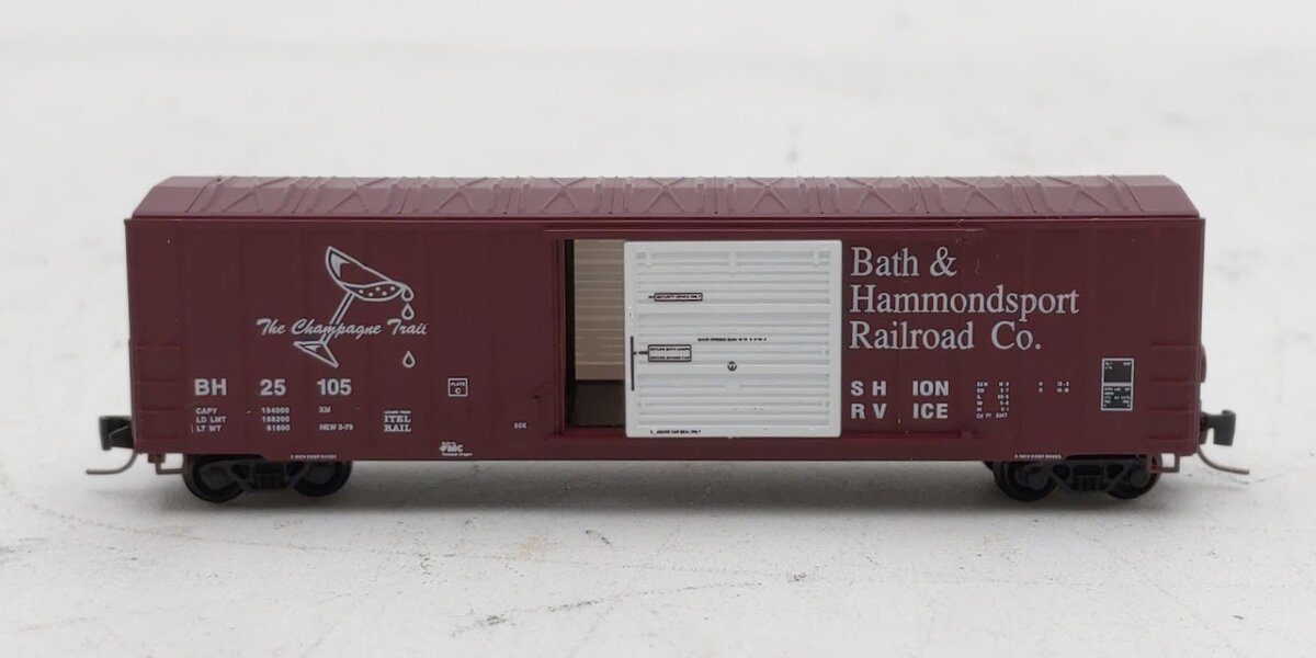 Micro-Trains 51000390 Z Bath & Hammondsport Railway 50' Rib Side Box Car #25105