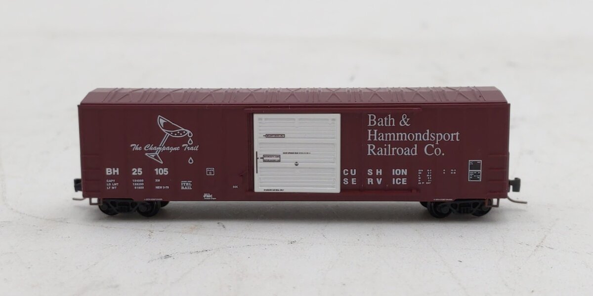 Micro-Trains 51000390 Z Bath & Hammondsport Railway 50' Rib Side Box Car #25105