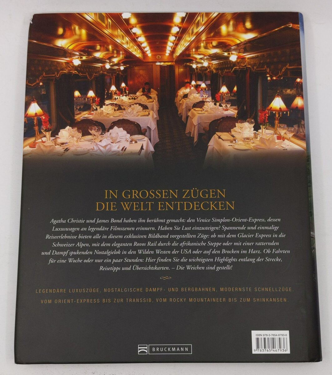 Auf Schienen um die Welt Hardcover Book By Klaus Viedebantt EX