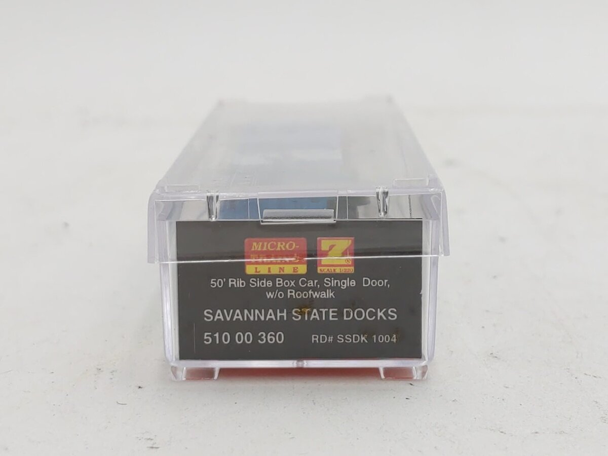 Micro Trains 51000360 Z Savannah State Docks 50' Rib Side Boxcar #1004