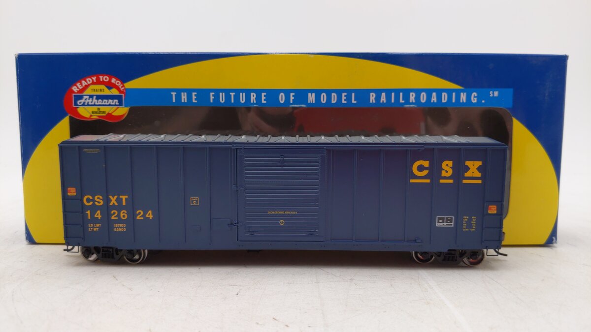 Athearn 92540 HO Scale CSX 50' FMC Box Car #142624