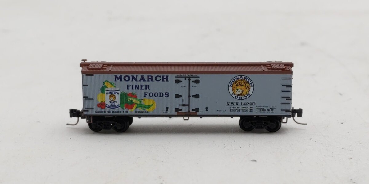 Micro-Trains 51800710 Z Monarch Finer 40' Double-Sheathed Wood Reefer #14290