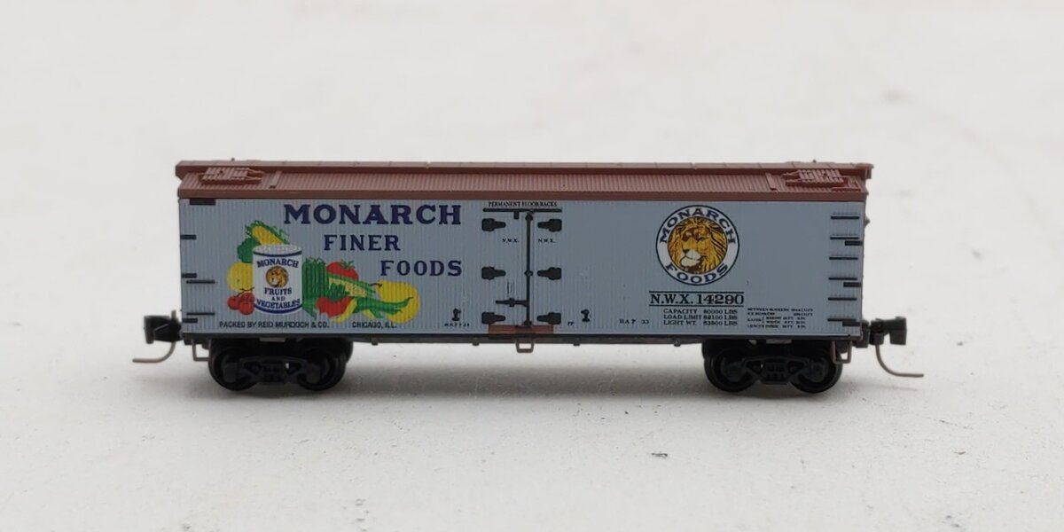 Micro-Trains 51800710 Z Monarch Finer 40' Double-Sheathed Wood Reefer #14290