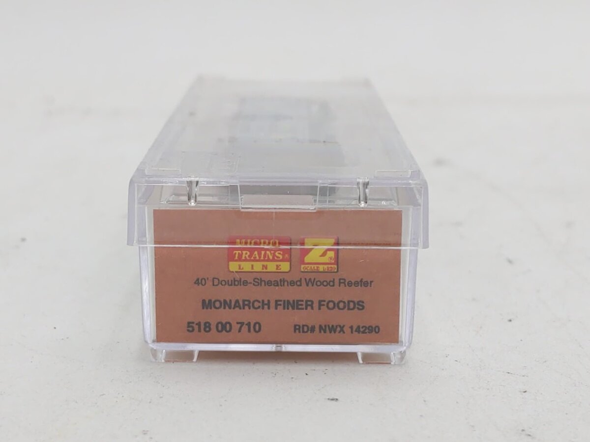 Micro-Trains 51800710 Z Monarch Finer 40' Double-Sheathed Wood Reefer #14290
