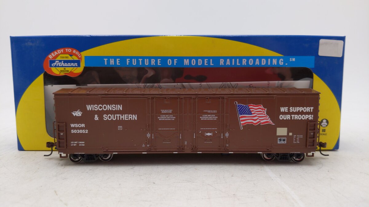 Athearn 96921 HO Wisconsin & Southern 50' Double Door Plug Boxcar #503052